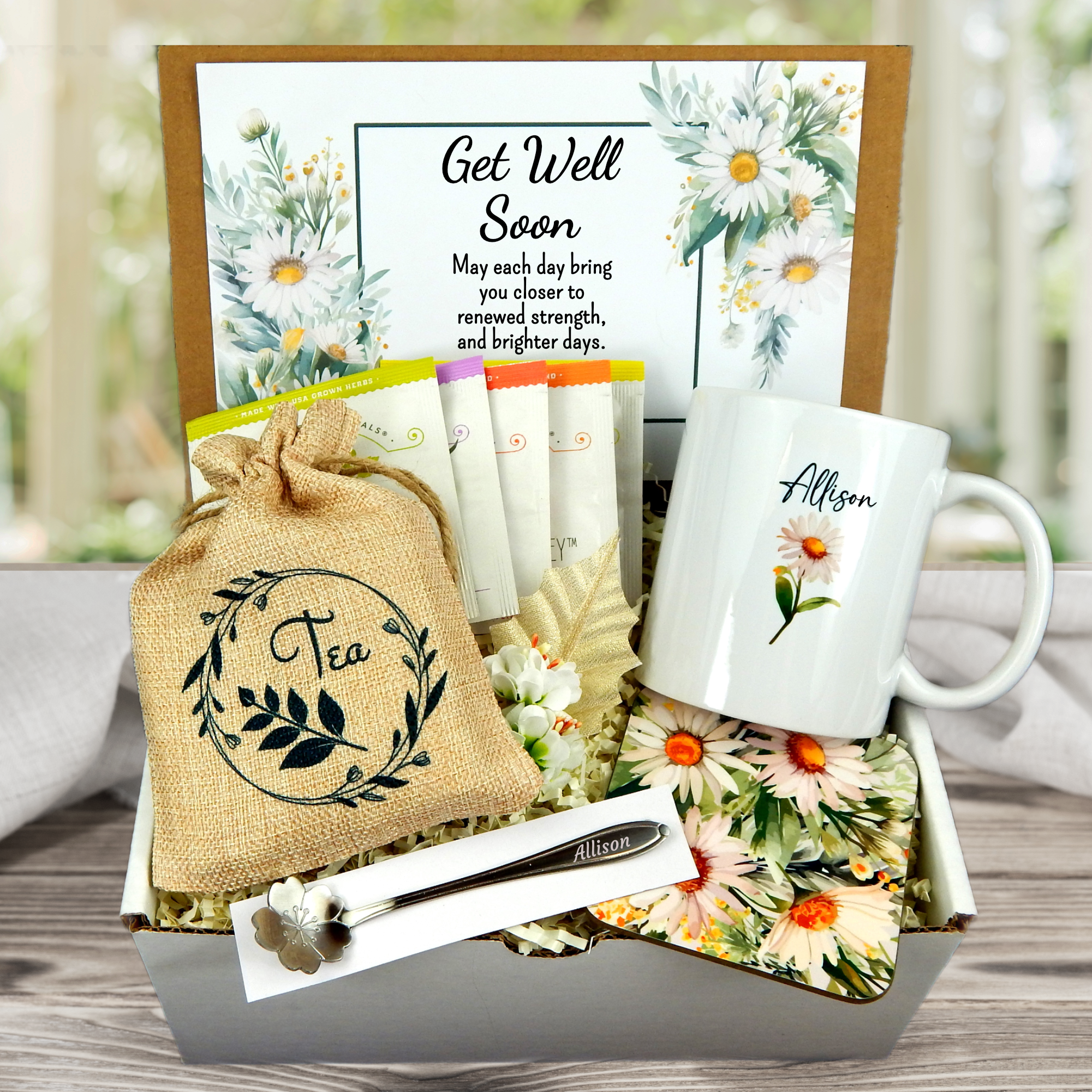 Get Well Soon Gift Care Package with Healing Herbal Teas for a Speedy –  Blue Stone River